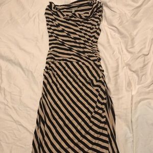 Anthropologie Bordeaux Striped Dress